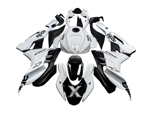 Aprilia RSV4 2021–2024 ABS Fairing Kit – White Black| HemotoFairings - Hemoto Firings