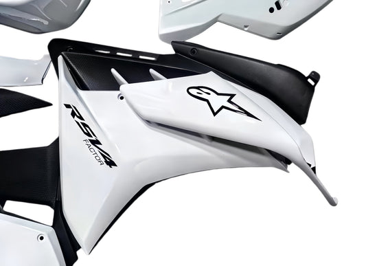 Aprilia RSV4 2021–2024 ABS Fairing Kit – White Black| HemotoFairings - Hemoto Firings