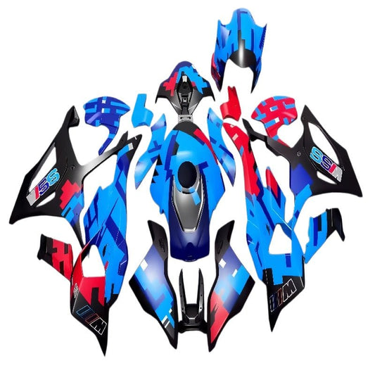 BMW S1000RR 2025–2026 ABS Fairing Kit – Blue Red Black| HemotoFairings - Hemoto Firings