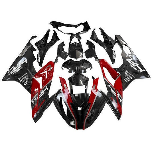 Fairing Kit For BMW S1000RR 17 - 18 ABS Black Red Bodywork - Hemoto Firings