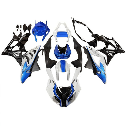 Fairing Kit For BMW S1000RR 17 - 18 ABS White Blue Black Bodywork - Hemoto Firings
