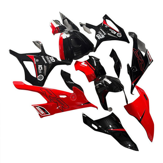 Fairing Kit For BMW S1000RR 19 - 22 ABS Black Red Bodywork - Hemoto Firings