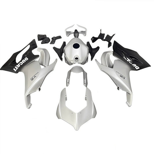 Fairing Kit For Ducati Panigale V2 20 - 24 Silver to black ABS Bodywork - Hemoto Firings