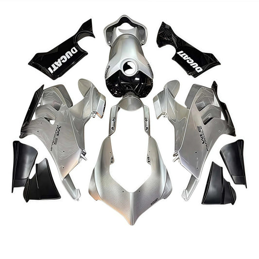 Fairing Kit For Ducati Panigale V4/V4S 22 - 24 Silver Black ABS Bodywork - Hemoto Firings