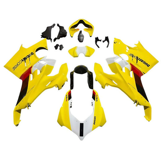 Fairing Kit For Ducati Panigale V4/V4S 22 - 24 Yellow White ABS Bodywork - Hemoto Firings
