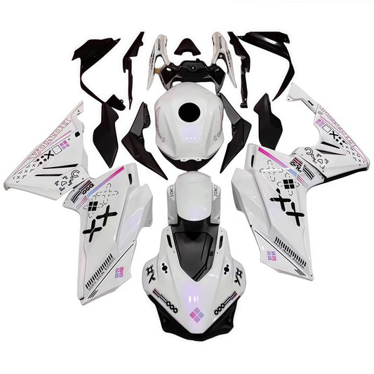 Fairing Kit For Honda cbr500r 16 - 18 ABS White to Purple Bodywork - Hemoto Firings