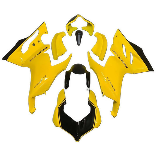 Hemoto Fairings |ABS Fairing Kit For Ducati Panigale V2 20 - 24 Black Yellow - Hemoto Firings