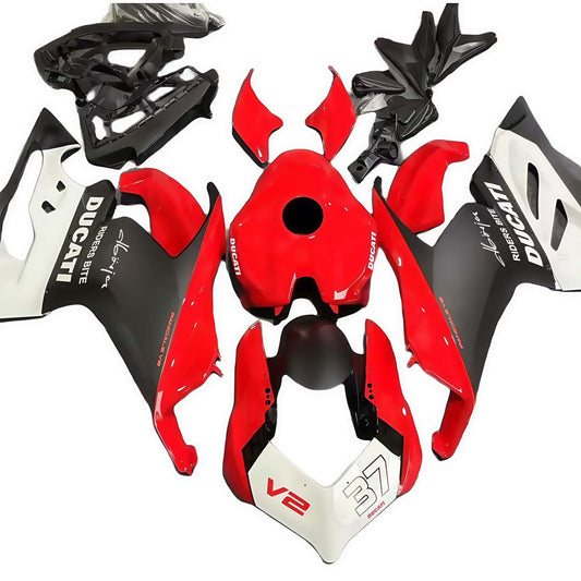 Hemoto Fairings |ABS Fairing Kit For Ducati Panigale V2 20 - 24 Red Matte black - Hemoto Firings